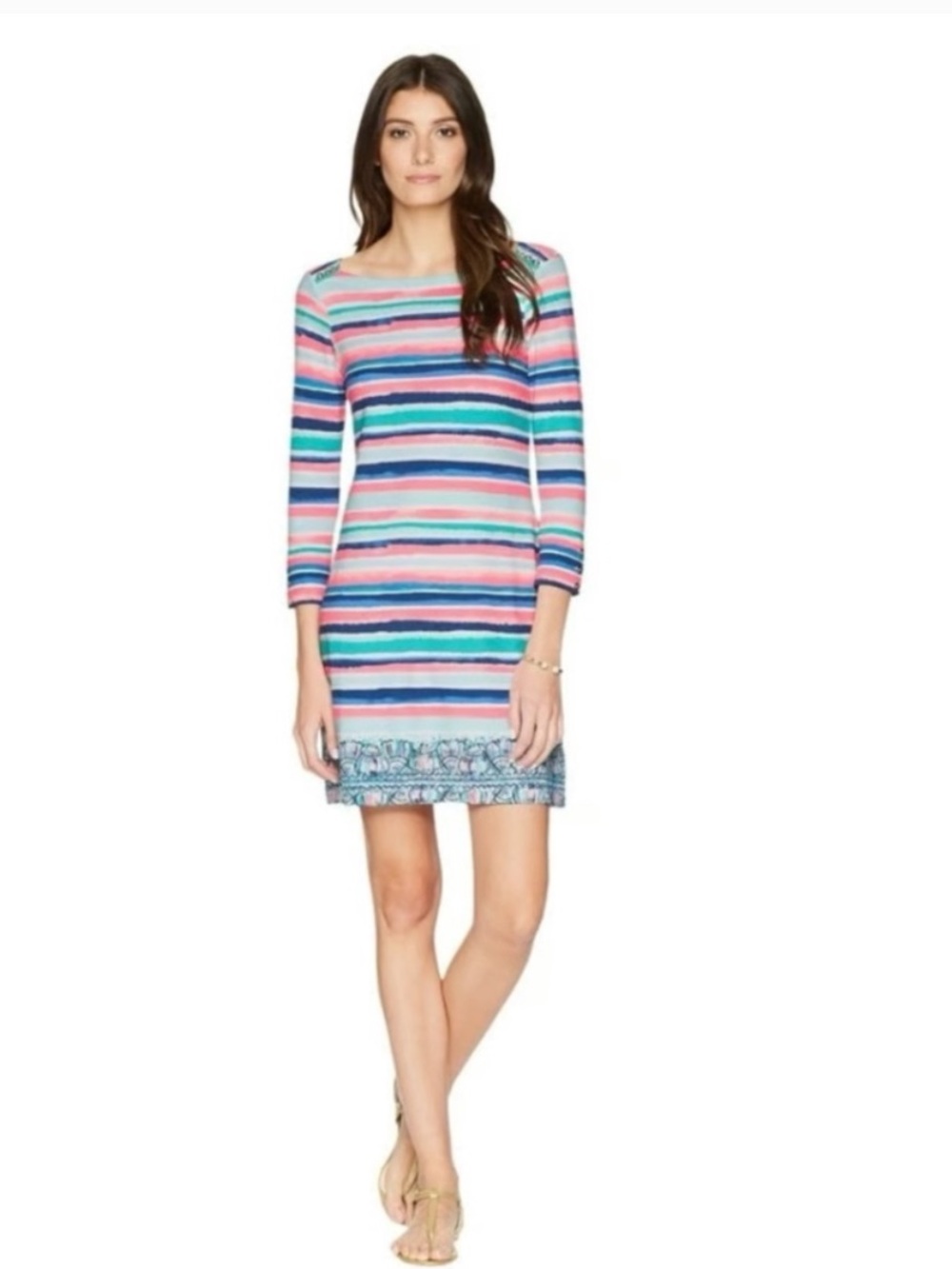 Lilly Pulitzer Sophie Dress Sandy Shell Stripe UPF 50